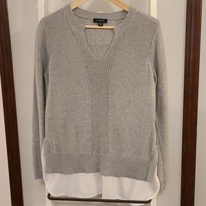 Knit long-sleeved top